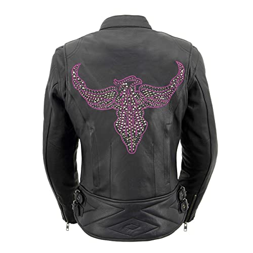 Image of Milwaukee Leather Women's 'Sporty and Elegant' Scooter Style Motorcycle Leather Rider Jacket