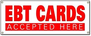 Ebt Cards Banner Sign Wellfare Bank Cards Accepted Here Food Stamps Signs