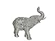 ELEFANTE RESINA PLATEADO