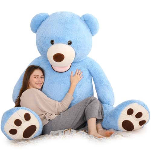 MorisMos Giant Teddy Bear Plush 6ft, Life Size Huge Blue Teddy Bears for Girlfriend, 6 Foot Large Big Stuffed Animal Gifts Lover on Valentines, Anniversary, Birthday by MorisMos - Image 7