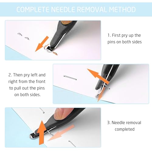 3 Stück Heftklammerentferner, Heftklammerentfernungswerkzeug, Heftklammerzieher-Werkzeug, multifunktionaler Heftklammerentferner