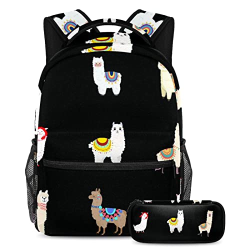 Sac à dos alpaga coloré pour les cours et les sorties le week-end des ados