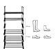 SONGMICS Schuhregal mit 6 Ebenen, offener Schuhschrank hoch, Schuhständer schmal, Schuhaufbewahrung, aus Metall, platzsparend, für Ankleidezimmer, Flur, 30 x 45 x 106 cm, schwarz LSA23BK