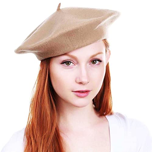 Image of Yaksa Unisex Wool Blend French Artist Beret Caps for Women & Men
