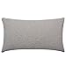 Fundas de Cojín, Funda de Almohada Decorativa Lino de Algodón Doble Cara 35x55cm con Cremallera Invisible Funda de Cojín ,Juego de 1 Throw Pillow Case para Estar Sofás(Gris sólido B367)