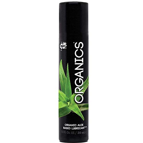 Wet Organics Lubricant, High Quality Aloe Based All Natural Organic Non-Sticky Long Lasting Lube Travel Size 1 fl. oz/ 30mL