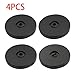 Adyoney 4 Pcs Black 3 inch Acrylic Lazy Susan Rotating Turntable Organizer Bearings - Round Swivel Plate for Spice Rack, Table, Cake, Kitchen Pantry