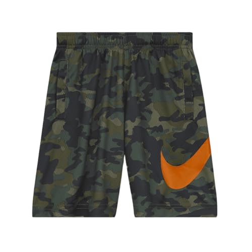 Nike Boy's Dri-Fit Camo Shorts (7, Camo/Medium Olive)