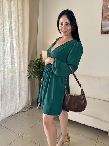 Shoulder Bags for Women Small Hobo Bags Crescent Shaped Cute Retro Tote Handbag Mini Clutch Purse with Zipper Closure4