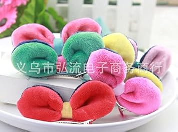 Ubersweet mix Pet Rabbit Ears Clips Bowknot Clips Pet Grooming Pet Acessorios Dog Supplies 50pcs/lot