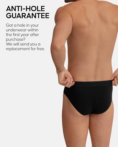 DANISH ENDURANCE Men's Cotton Briefs (3-Pack) – Soft, Stretchy & Breathable Underwear with Comfort Waistband4
