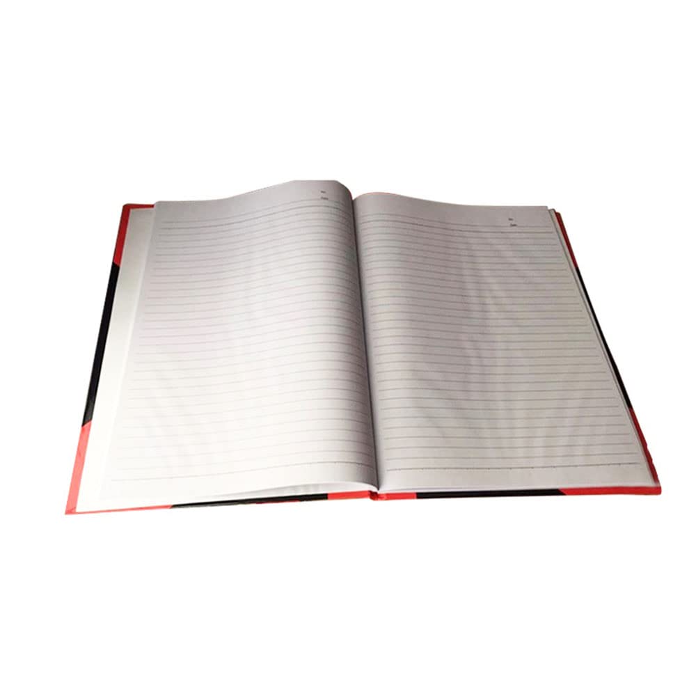 Taccuino formato A4, con copertina rigida, confezione da 5 quaderni a righe con 65 pagine, articoli di cancelleria per la scuola e l'ufficio (21 x 29,5 cm)