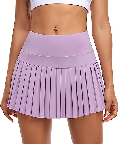 Image of JoyGirl Womens Pleated Tennis Skirt with Shorts High Waisted Golf Skort Mini Skirt Workout Skirt Athletic Skorts with Pockets