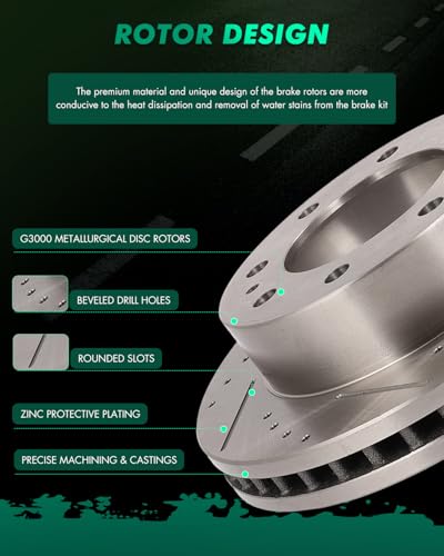Image of SCITOO Brake Kits Front Rear Brake Rotors Brake Pad:55072;55055;D784;D785 | Fit For Chevrolet For Avalanche 2500,For Silverado 2500,For Silverado 2500 HD,For Silverado 3500,For Silverado 3500 HD