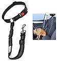 Headrest Dog Car Seat Belt Adjustable with Elastic Bungee Buffer Durable Headrest Pet Seat Belt Dog Car Safety Harness Restraint