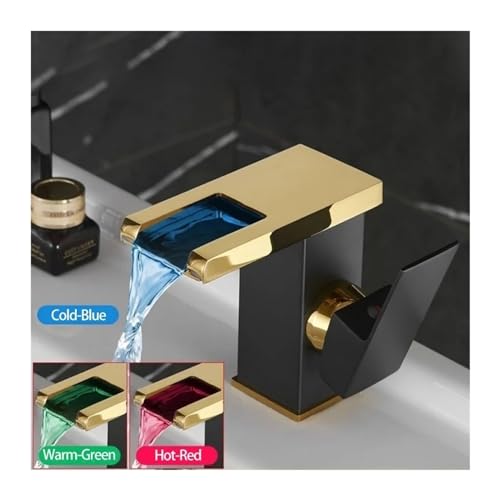 Éviter les brûlures avec ce lavabo cascade noire à LED magique