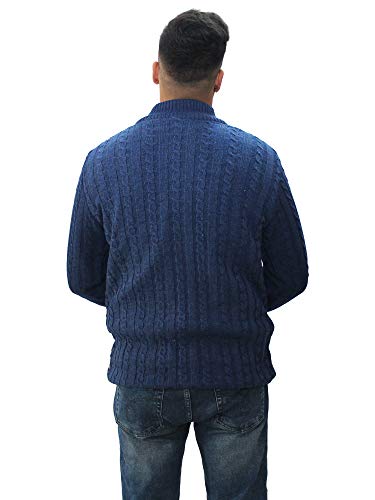 Image of Matelco Mens Woollen Buttoned Sweater Full Sleeves for Winters