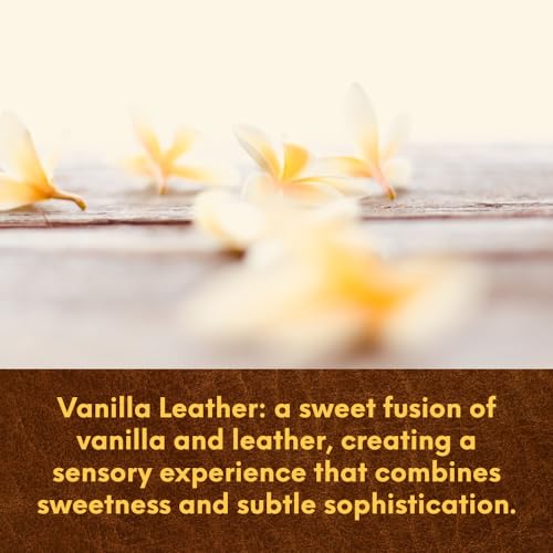 Image of Leather Vanilla from Our Leather Collection - Perfect for Adding Aroma to Freshies, Candles, and Diffusers - 16 oz