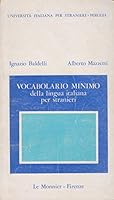 Vocabolario Minimo Della Lingua Italiana Per Stranieri 8800852831 Book Cover
