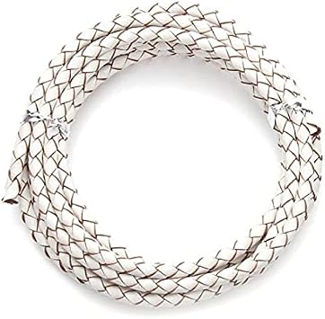 2meter/lots 3mm 4mm Genuine Braided Leather Cord for Leather Bracelet Making Round Leather Thread Rope Necklace Jewelry Making