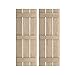 Ekena Millwork SHUBSS Faux Wood Shutters (Per Pair) Rustic Spaced Board-n-Batten, 17 1/2"W x 70"H, Rough Sawn