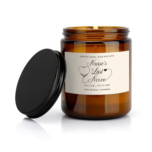 Nurse Gifts for Women,Lavender Scented Candles for Nurse Appreciation Gifts,Nursing Graduation Gifts for Her,Cool Gifts for Nurses Week Gifts,Nurse Graduation Gift,Nurse Gift,Nurse Practitioner Gifts