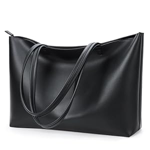 KALIDI Tote Bag Zipper Shoulder Bag Faux Leather Purses Satchel for Women Casual Handbag Work Dating College