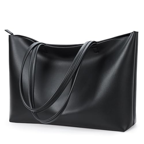 KALIDI Tote Bag Zipper Shoulder Bag Faux Leather Purses Satchel f...