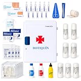 FERRETELIX® Botiquín de Pared Completo con Dotación – Armario de Primeros Auxilios Grande 40 × 30 × 16 cm – Para Empresas, Oficinas, Viviendas Turísticas, Colegios y Hogar