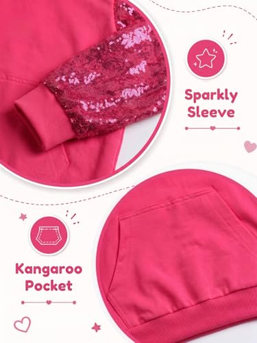 Image of WELAKEN Sweatshirts for Girls Toddler & Kids II Little Girl's Pullover Tops Sweaters & Hoodies