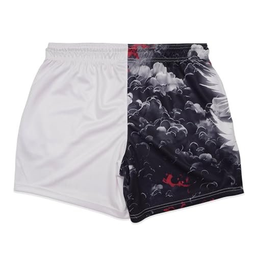 BOOMLEMON Mens Mesh Graphic Shorts Retro Designer Basketball Athletic Shorts Summer Casual Cool Streetwear Short Pants - Image 3