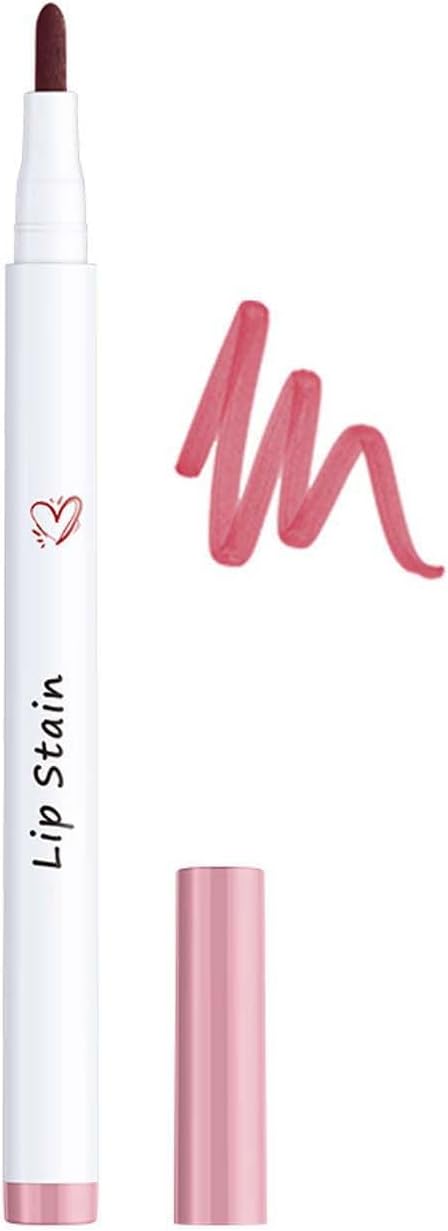 Generic Lip Liner, Lip Tint Pen, Cream Glide, Long Lasting, Waterproof, Moisturizing, Matte, 6 Colors (#2, 1.7ml)