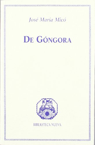 Portada de De góngora