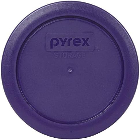 Pyrex (1) 7402-PC Muddy Aqua & (1) 7201-PC Sun Bleached Turquoise & (1) 7200-PC Plum Purple Round Plastic Food Storage Replacement Lids