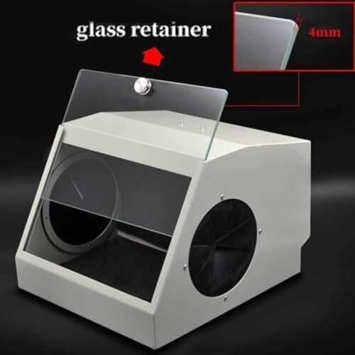Dental Lab Staubbox LED Licht Sandstrahler Polieren Schleifen 5500K