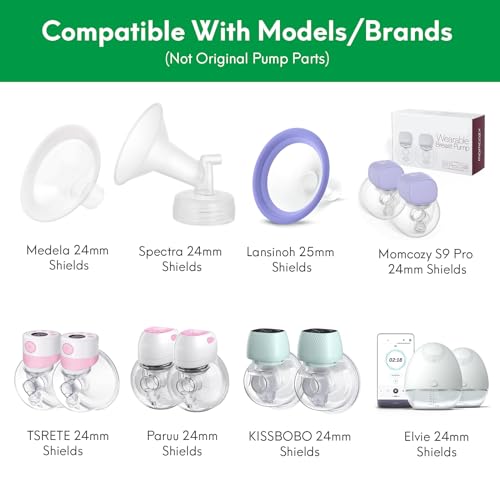 Insertos de brida de 12 mm compatibles para extractores de leche miniatura 4