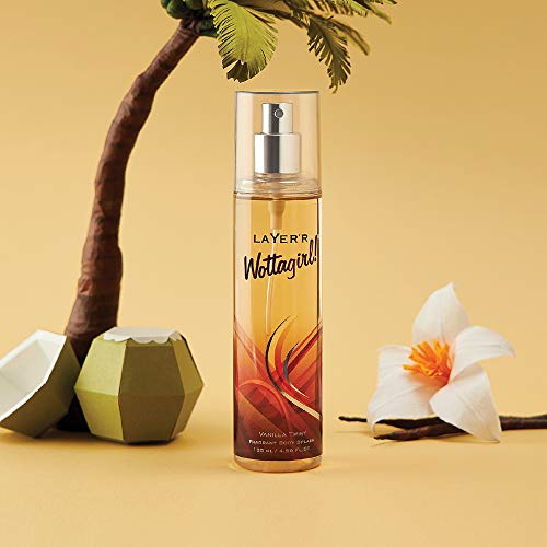 Image of Layer'r Wottagirl Secret Crush Body Spray For Women, 135ml & Wottagirl Vanilla Twist Body Spray For Women, 135ml