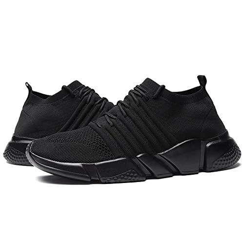 Image of GSLMOLN Mens Womens Fashion Sneakers Unisex Slip on Ultra-Sock Knit Soft Sole Breathable Lightweight Casual Walking Shoes