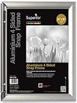 SECO Snap Frame Front Load Easy Open Poster Frame 11 X 14-Inch, Silver Anodized Frame (Sn1144)