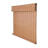 Estores Madera,Persiana De Bambú,Sombra Enrollables, Al Aire Libre Para El Balcón Del Patio Del Porche,Para Dormitorios, Sala De Estar, Baño, La Oficina, Personalizable,W75xH150cm/W30xH59in