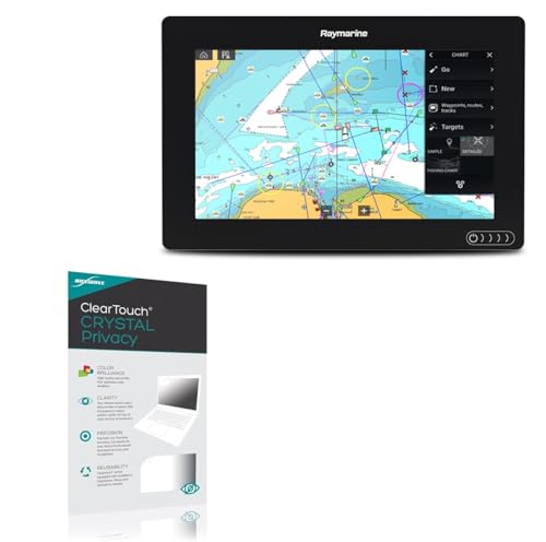 BoxWave Screen Protector Compatible with Raymarine Axiom 9 - ClearTouch Crystal Privacy (2-Pack), Privacy Screen Protector Flexible Film Clear