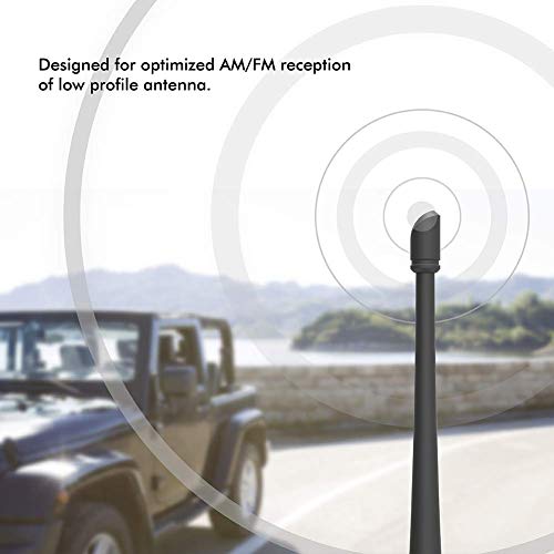 Rydonair Car Wash Proof Antenna Compatible with Jeep Wrangler JK JKU JL