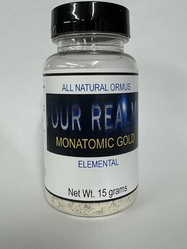 Four Realms Monatomic Gold Monoatomic Elixir 15 Grams - Ormus - Orme, Colloidal - Zero Salt or