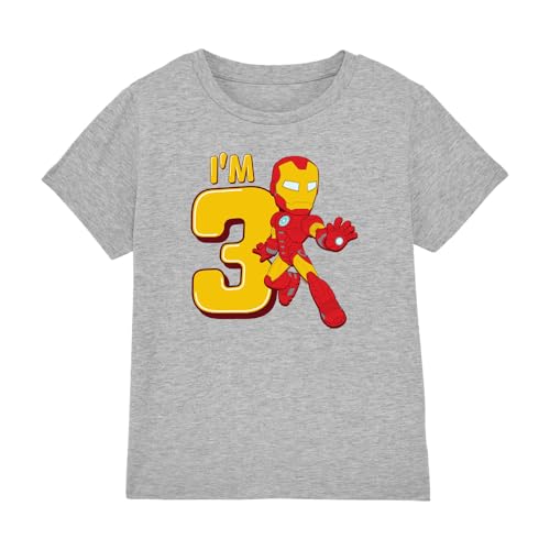 T-Shirt Iron Man Enfant pour un Anniversaire Enfant 3 Ans Unique