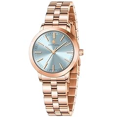 Rose gold strap/ Blue face
