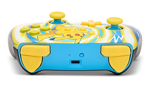 Image of PowerA Enhanced Wireless Controller for Nintendo Switch /Switch 2 / Switch Lite /OLED Model - Pokemon: Pikachu Vortex - Gamepad, game controller, Officially Licensed