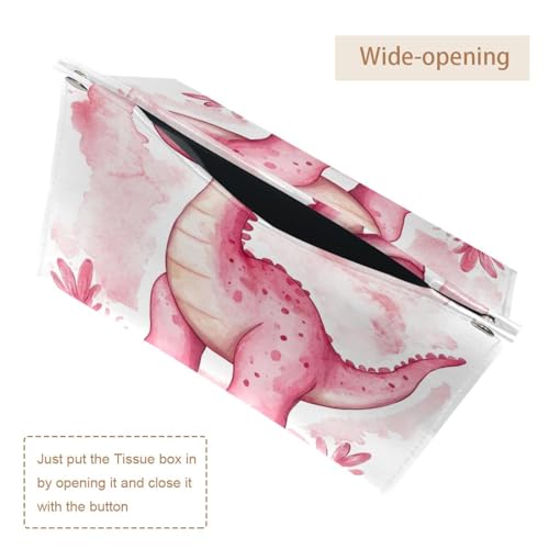 Boîte à mouchoirs en cuir lavable pour comptoir de coiffeuse propre - 6