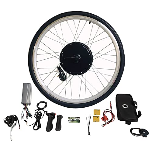 YyanLAK Kit de conversión de bicicleta eléctrica de 28 pulgadas, 36 V, 500 W/800 W, rueda trasera, con pantalla LCD, kit de conversión de bicicleta eléctrica, con conectores y fusibles (500 W)