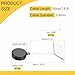 MECCANIXITY 1.8 ft Retractable Cable Lock with Square Patch Remote Control Security Lock with Adjustable Cord Tether Anti Theft for Laptop, TV, 200g, Black, 4 Pack