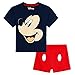 Disney Topolino Pigiama Bambino Corto, Completi Estivi 100% Cotone con Maglietta Mickey Mouse E Pantaloncini, Set Pigiami Corti Bimbi, Idea Regalo Bimbo Maschio 12 Mesi-6 Anni (3-4 Anni, Multicolore)